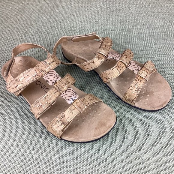 Vionic Cork Tan Sandals - Picture 4 of 11